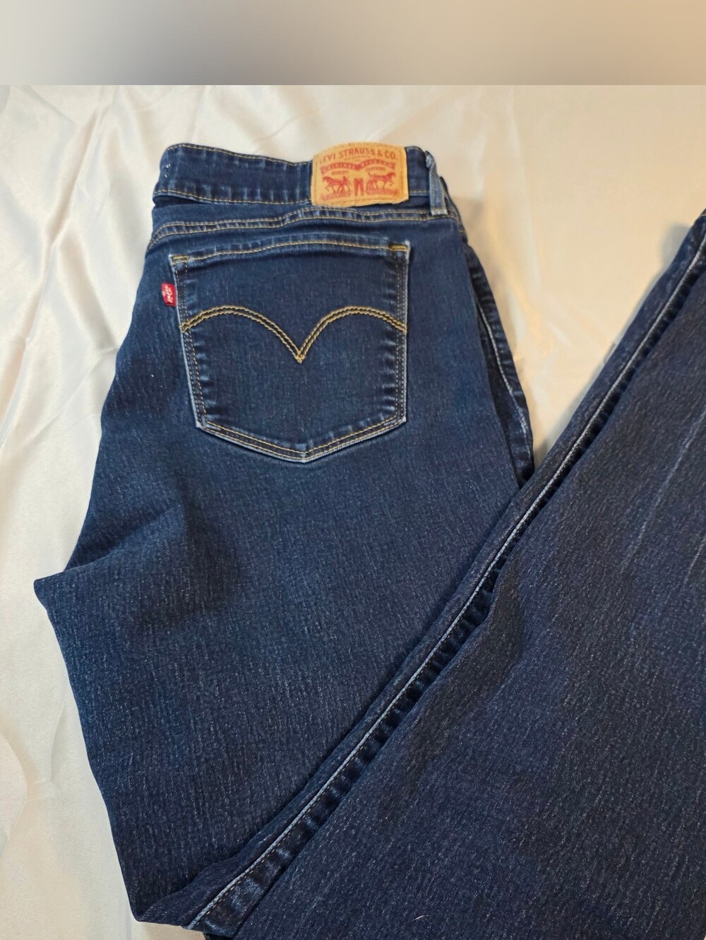 Levi's Women's Dark Blue Straight Leg Jeans